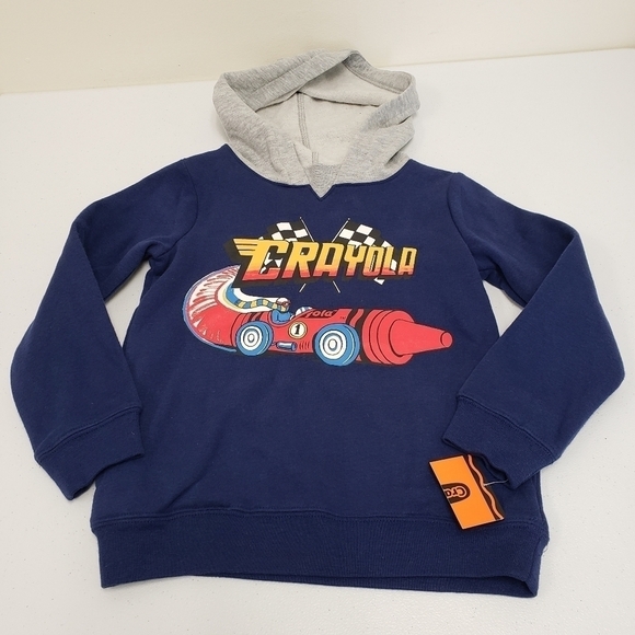 Crayola Other - Crayola Boys Racecar Graphic Hoodie Sweatshirt Size 5-6 Years